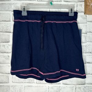 NWT Crown & Ivy Drawstring Lounge Shorts Navy, Pink Size Medium
